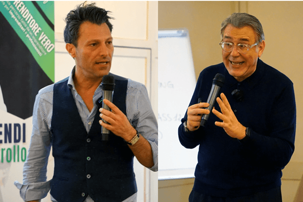 Alessandro Palumbo e Mirco Gasparotto durante un workshop
